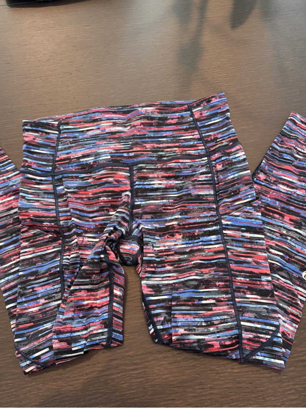 lululemon athletica Multicolor Striped High-Rise Leggings
